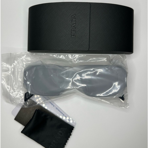 Brand PR 17WS Black Grey Lens Rectangle Stylish Sunglasses - Picture 6 of 14